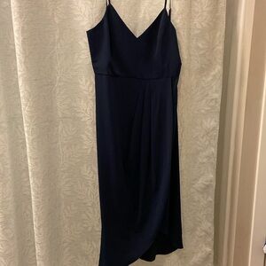 Lulus Reinette Navy Blue Midi Dress